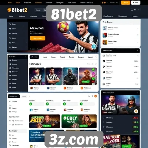 Análise da interface do site 81bet2